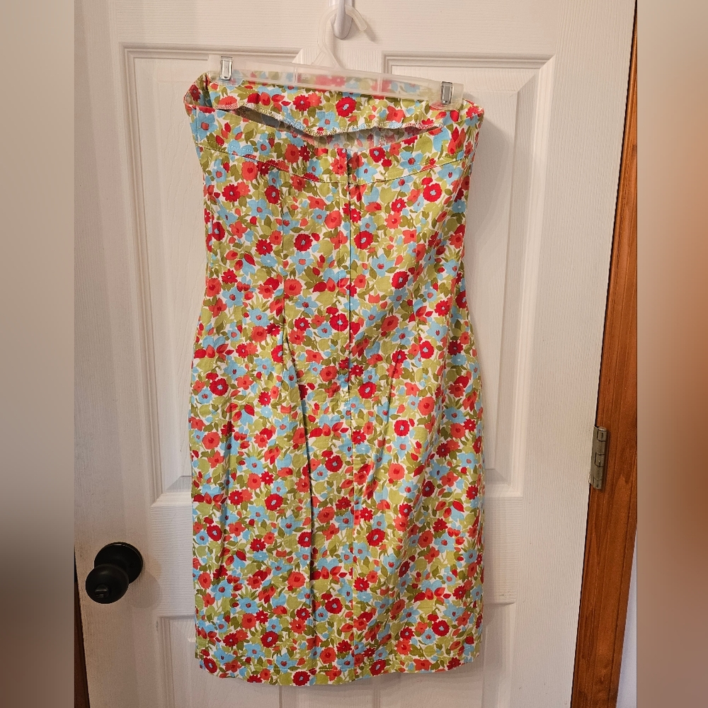 Zinc strapless floral dress